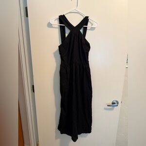 A New Day Black Sheath Halter Midi Dress